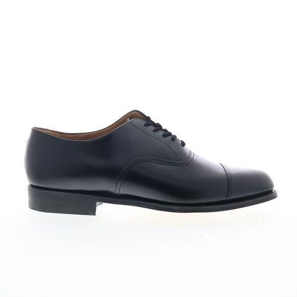 Hitchcock Mens Oxford Cap Toe Black Shoes (NWT)